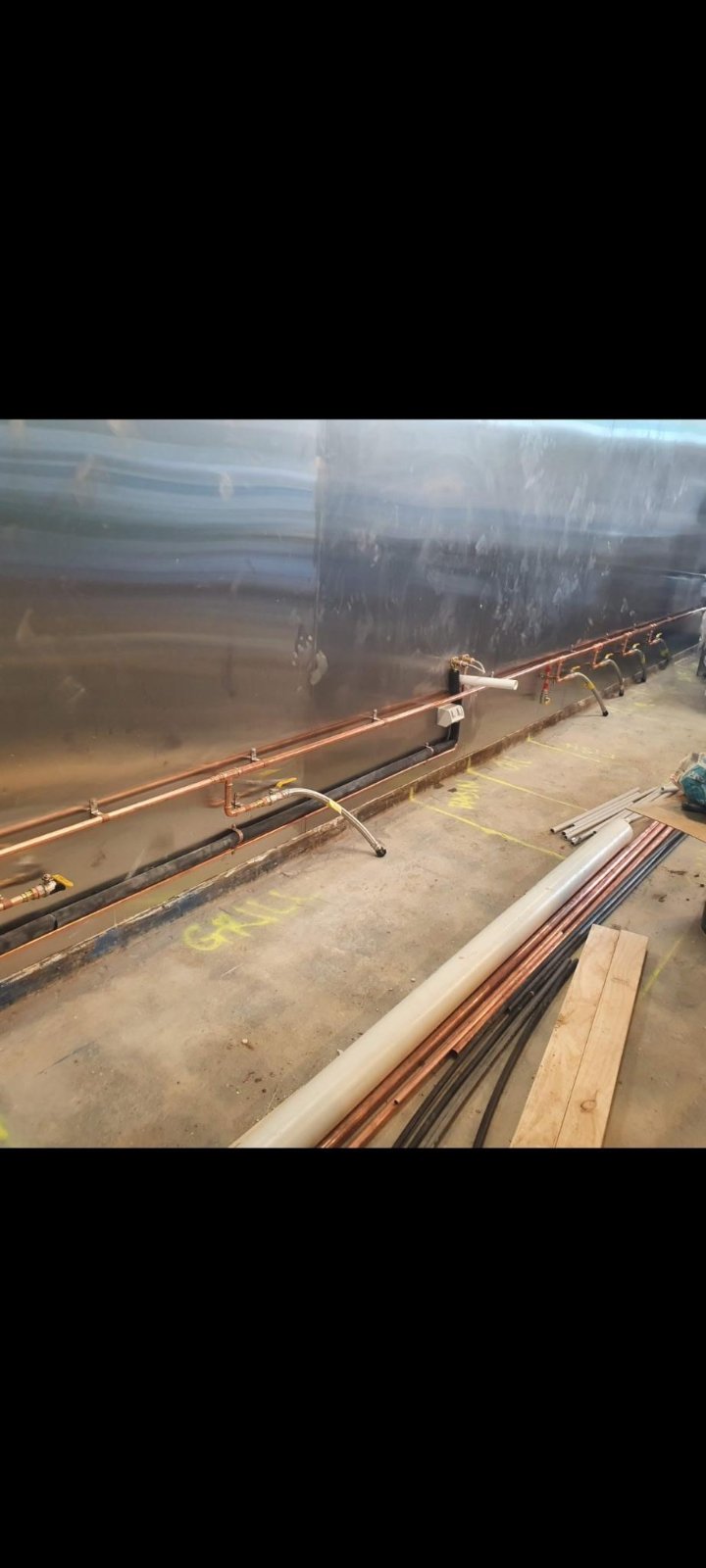 Commercial gas copper pipe fit-out Footscray